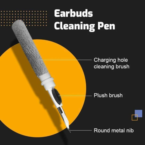 Picture of Headphone Cleaner/Bluetooth Earbud Cleaning Pen with Soft Microfiber Brush Portable Multifunctional Earphone Cleaning Pen Durable Earbud Wash Cleaning Tools Airpod Keyboard Earphone Case-1 Piece-Keyboard Accessories-Nr mart - Multicolor