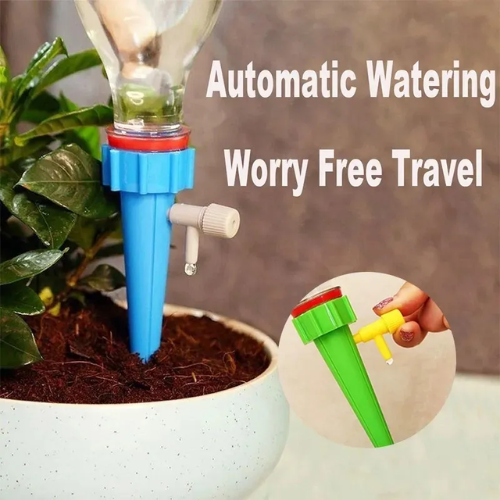 Picture of 1/5Pcs Automatic Drip Irrigation System Self Watering Spike For Flower Plants Greenhouse Garden Adjustable Auto Water Dripper Device-Watering Systems & Garden Hoses - NR Mart-2024