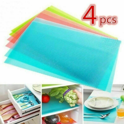Picture of 4 Piece Refrigerator Pad Freeze Mat- Refrigerator Parts & Accessories-Nr mart - Multicolor