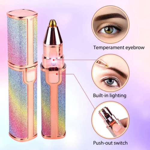 Picture of Rechargeable Lady Shaver Flawless Eyebrow Trimmer Hair Remover Women-Hair Removal Accessories-Hair Removal Appliances-Nr mart - Multicolor