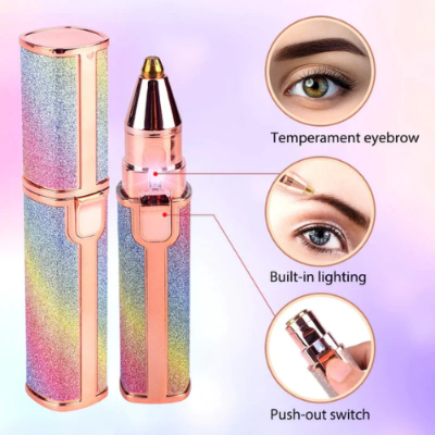 Picture of Rechargeable Lady Shaver Flawless Eyebrow Trimmer Hair Remover Women-Hair Removal Accessories-Hair Removal Appliances-Nr mart - Multicolor