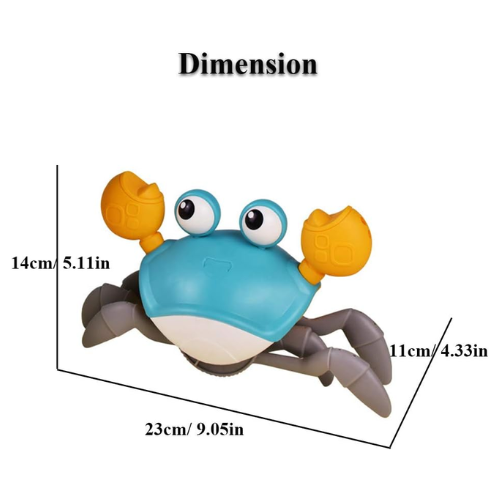 Picture of Kids Cartoon Wind Up Clockwork Float Crab Swimming Water Play Game Baby Bath Toy- Water Toys & Pool Games-Nr mart - Multicolor