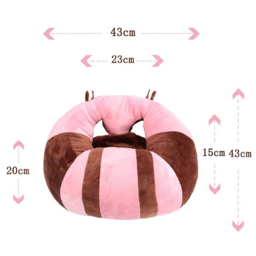 Picture of Seal C Baby Support Seat Sofa Plush Soft Animal Shaped Baby Seat Chair Learning For 3-16 Months Baby-Gliders, Ottomans & Rocking Chairs-Nr mart - Multicolor