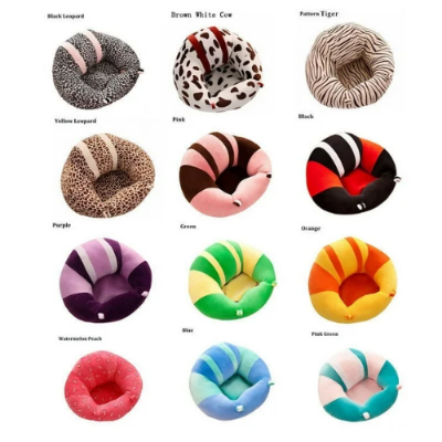 Picture of Seal C Baby Support Seat Sofa Plush Soft Animal Shaped Baby Seat Chair Learning For 3-16 Months Baby-Gliders, Ottomans & Rocking Chairs-Nr mart - Multicolor