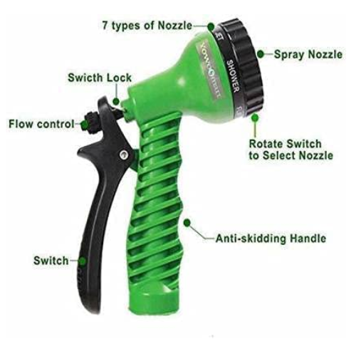 Picture of Magic hose pipe, 100 feet, green, blue covered-Hoses & Pipes-Nr mart - Multicolor