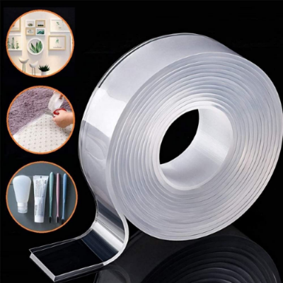 Picture of 2M-Nano Magic Double Side Adhesive Tape 2CM Wide Reusable Clear Waterproof Anti-Slip Traceless Sticky Gel Pad Strips Grip for Car Home Office Supplies-Adhesives & Tape-Nr mart - Multicolor