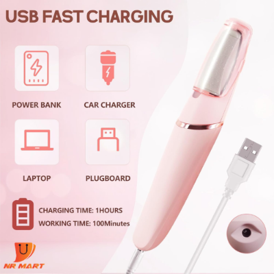 Picture of Electronic Tool File and Healing Tissue Remover Electric Foot Grinder Pink- Foot Relief Accessories & Tools-Foot Relief Accessories & Tools-Nr mart - Multicolor