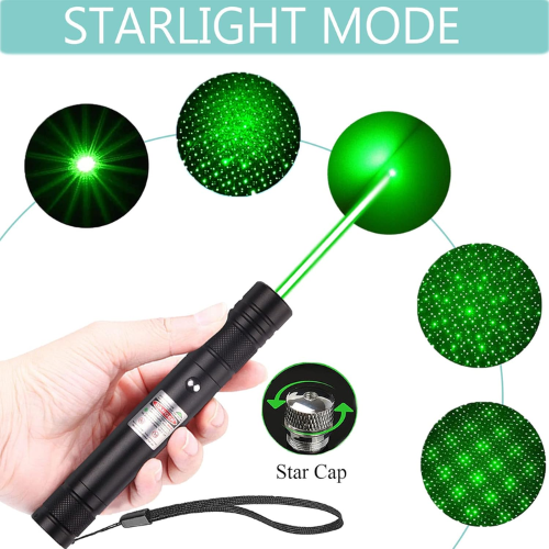 Picture of Green Laser Pointer (Laser Light) 10km Adjustable Focus (Professional) -  NR Mart - Multicolor