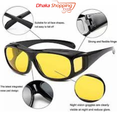 Picture of 2in1High Quality Night Vision & HD Polarized Anti-Glare Sun Glass - NR Mart - Multicolor