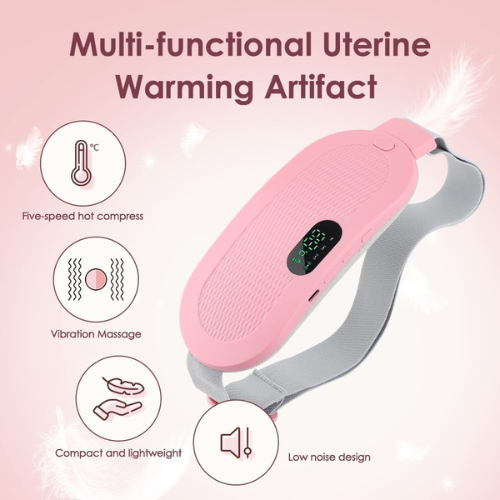 Picture of Period Pain Reliever Belt Heating And Massage-Body Slimming & Electric Massagers-Nr mart - Multicolor