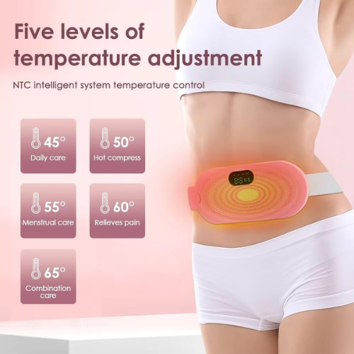 Picture of Period Pain Reliever Belt Heating And Massage-Body Slimming & Electric Massagers-Nr mart - Multicolor
