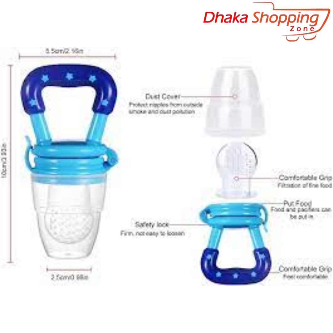 Picture of Baby Food Feeder Baby Baby Supplies Nipple Teat Pacifier Fruit Vegetable Feeder Nipple Feeding Safe Fresh Food Chupeta For Toddlers - NR Mart - Multicolor
