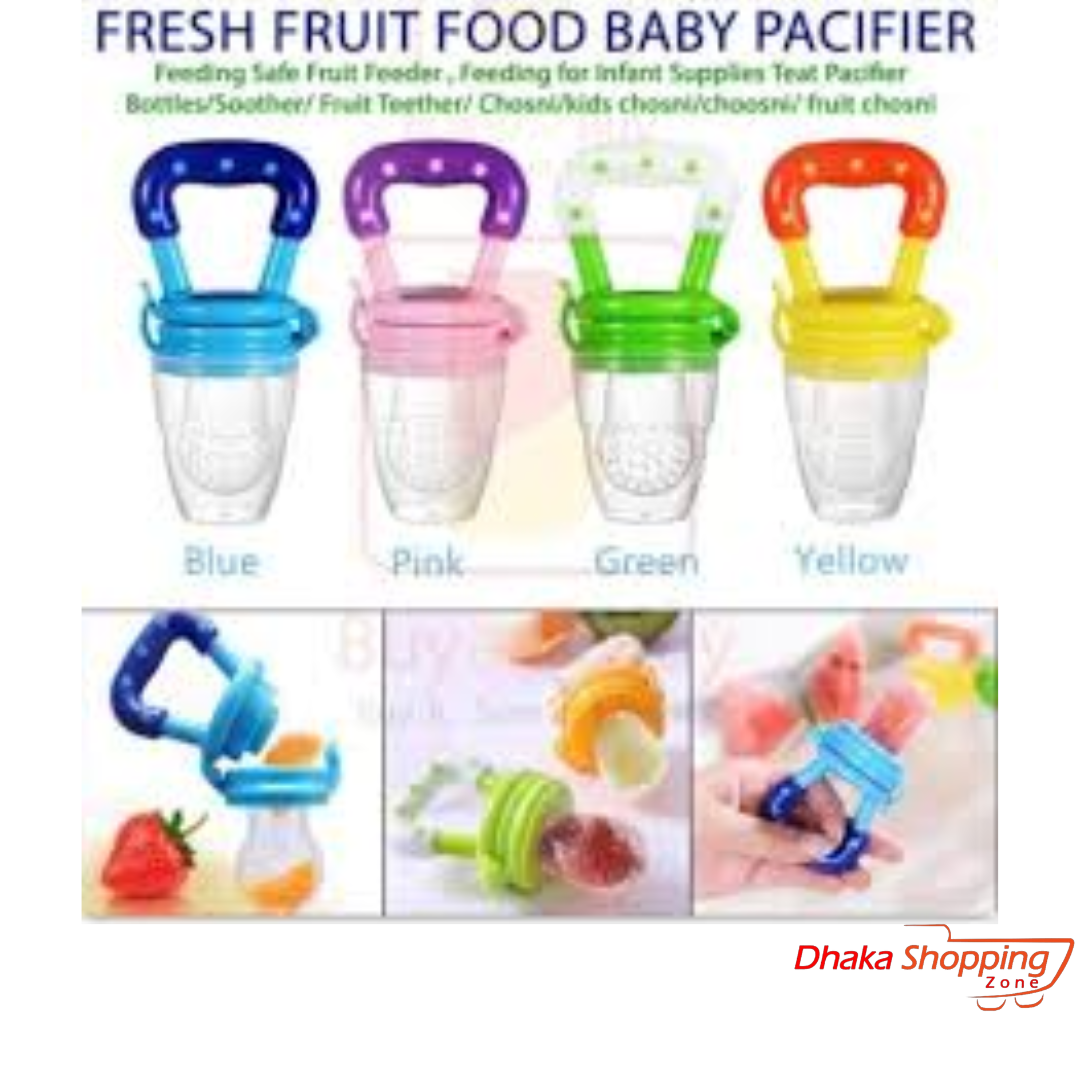 Picture of Baby Food Feeder Baby Baby Supplies Nipple Teat Pacifier Fruit Vegetable Feeder Nipple Feeding Safe Fresh Food Chupeta For Toddlers - NR Mart - Multicolor