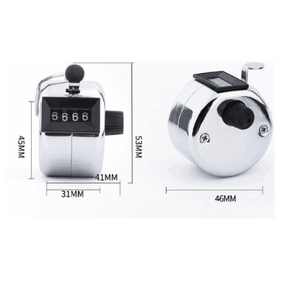 Picture of Metal Tasbih Tally Counter Manual Mechanical Clicker Tasbeeh with Finger Ring-Religious Items-Nr mart