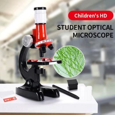 Picture of Microscope Toys Primary School Biological Science Experiment Equipment Kids Educational Toys Microscope Kit-Microscopes-Nr mart - Multicolor