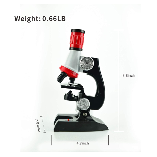 Picture of Microscope Toys Primary School Biological Science Experiment Equipment Kids Educational Toys Microscope Kit-Microscopes-Nr mart - Multicolor