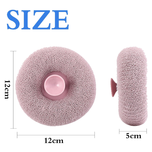 Picture of shower puff pure bath pouf luxurious exfoliation sponge for smooth skin-Shower brush - NR Mart - Multicolor