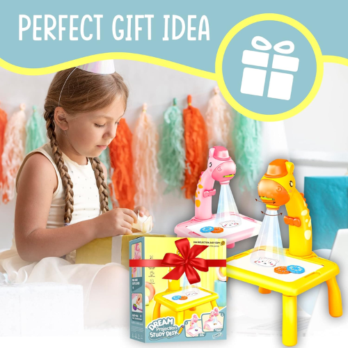 Picture of Children Learning Desk Trace And Draw Projector Art Drawing Board Projection Tracing Painting Table Toy Early Educational Gift For Boys Girls Over 3 Yearrs -Early Learning-Nr mart - Multicolor