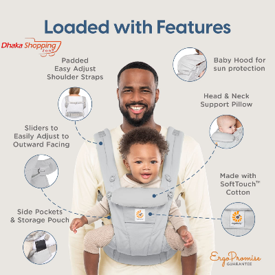Picture of BabyGo 4-in-1 Baby Carrier For 5 Months and Above - NR Mart - Multicolor