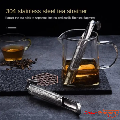 Picture of Kitchen Accessories new Tea Strainer Amazing Stainless Steel Infuser Pipe Design Touch Feel Holder Tool Tea Spoon Infuser Filter by NR Mart - Multicolor