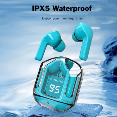 Picture of BT30 Mini transparent Wireless Bluetooth headset Digital display ENC noise reduction-Wireless earbuds-Nr mart - Multicolor