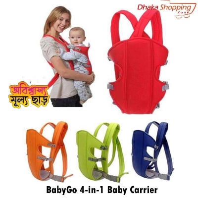 Picture of BabyGo 4-in-1 Baby Carrier For 5 Months and Above-Soft Carriers-Nr mart - Multicolor
