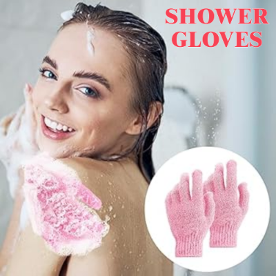 Picture of Shower Scrub Gloves Resistance Body Massage Sponge Wash Skin Exfoliator Exfoliate Mitt Glove for Peeling 1 Piece Bath Gloves - bath sponge - NR Mart-2024