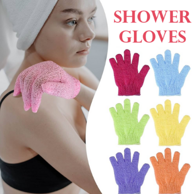 Picture of Shower Scrub Gloves Resistance Body Massage Sponge Wash Skin Exfoliator Exfoliate Mitt Glove for Peeling 1 Piece Bath Gloves - bath sponge - NR Mart-2024