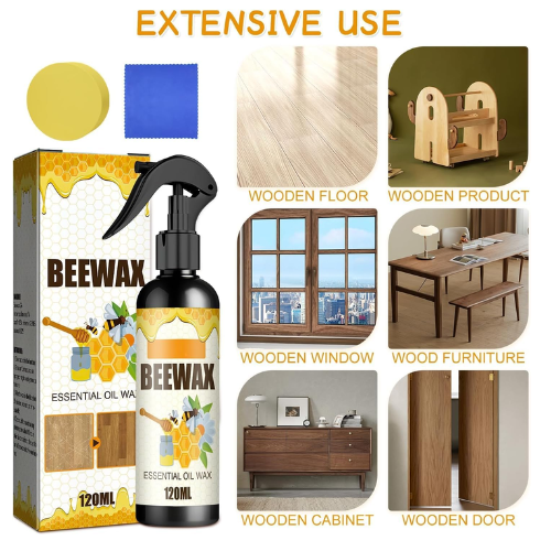Picture of OUHOE Beeswax Furniture Polish Wood Seasoning Beeswax Spray for Furniture Wood Dining Table Floor Chair Cabinets KXRE-NR Mart-2024 - multicolor