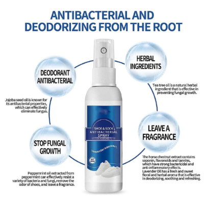 Picture of shoes & shocks deodorant sneaker deodorizer mist spray 100ml- NR Mart-2024 - Multicolor