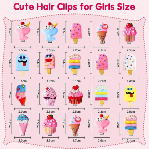 Picture of 14 Pcs Korean Hair Clip Set Baby Girl Hair Clip Set -  NR Mart-2024 - Multicolor
