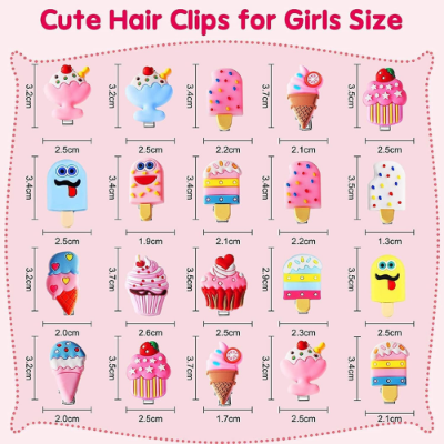 Picture of 14 Pcs Korean Hair Clip Set Baby Girl Hair Clip Set -  NR Mart-2024 - Multicolor