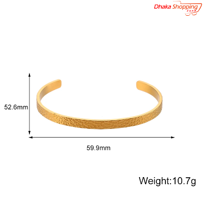 Picture of Ayatul Kursi Cuff Bangles For Women Men Stainless Steel Simple Carve Bangle Messager Islam Muslim Arabic Style Jewelry - NR Mart-2024