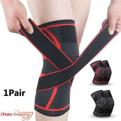 Picture of Elastic Bandage Pressurized Knee Pads for Men Women Fitness Sports Kneepads Running Cycling Knee Support Brace Protector - NR Mart-2024 - Multicolor