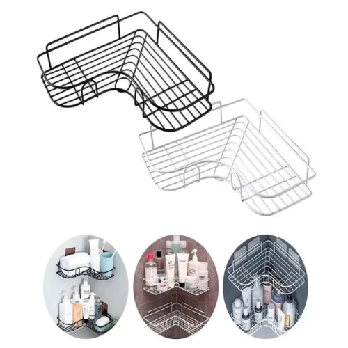 Picture of Bathroom Shelf Shower Organizer Triangle Cosmetic Storage Rack Kitchen Toilet Conbo-NR Mart-2024 - Multicolor