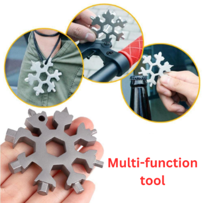 Picture of 18 In 1 Multifunctional Creative Snowflake Wrench Tool Steel Octagonal Small Wrench Hexagonal Portable Camp Outdoor Survive Tool-NR Mart-2024 - Multicolor