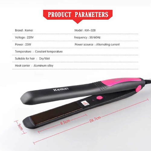 Picture of Kemei KM 328 Professional Hair Straightener For women - NR Mart-2024 - Multicolor