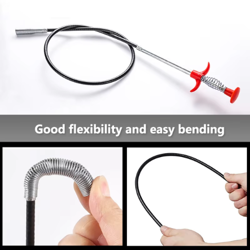 Picture of Hot 160cm Spring Pipe Dredging Tools Drain Snake/Cleaner Sticks Clog Remover Cleaning Tools Household for Kitchen Sink - NR Mart-2024 - Multicolor