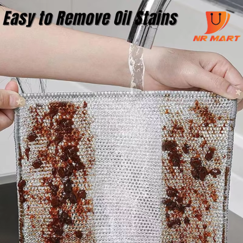 Picture of Magic Cleaning Cloth Kitchen Dishwashing Towel Metal Steel Wire Cleaning Rag For Dish Pot Cleaning Tools - 3 pcs -NR Mart-2024 - 3 PCS
