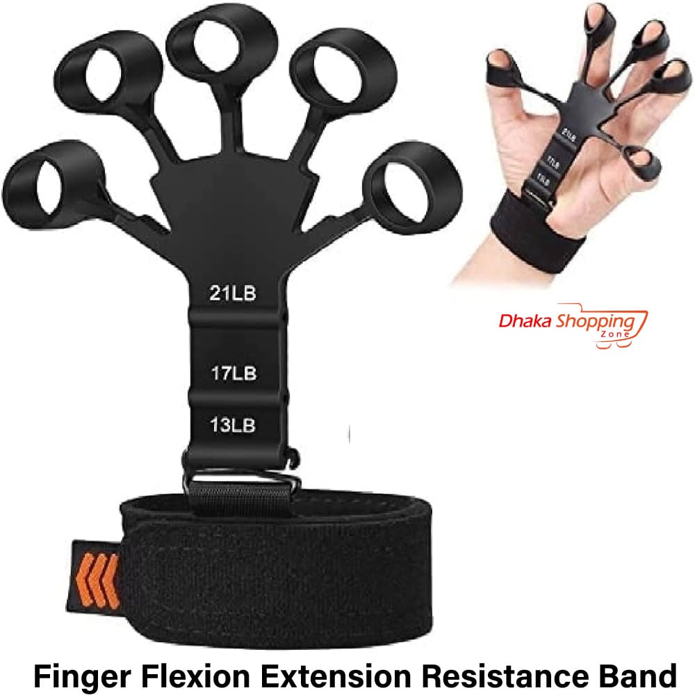 Picture of Silicone Hand Grip Device Finger Exerciser Strengthener Stretcher-NR Mart-2024 - Multicolor