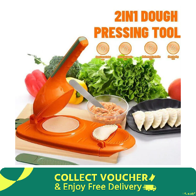 Picture of 2 in 1 Dumpling Maker - Momo Maker - Pitha Maker - NR Mart-2024 - Multicolor