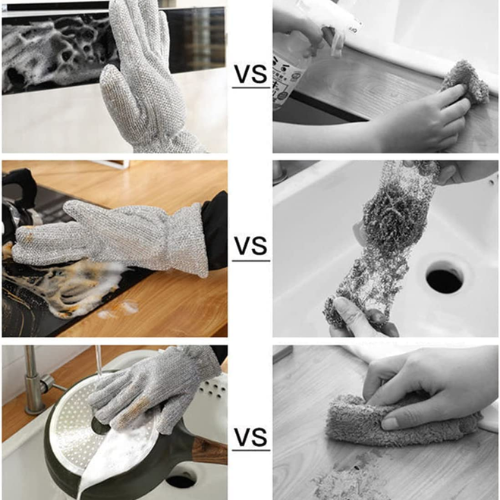 Picture of Water proof dishwashing gloves . Multiple use kitchen dish washing gloves free size - NR Mart-2024