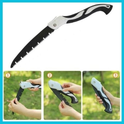 Picture of Folding Saw Heavy Duty Portable Extra Blade Hand Saw For Wood Camping, Dry Wood Pruning Gardening pruning Saw With Hard Teeth - NR Mart-2024 - Multicolor