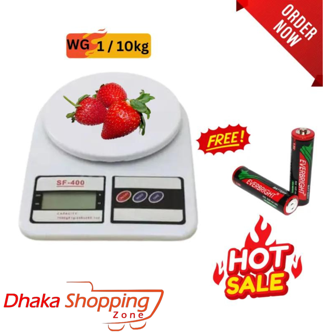 Picture of Digital Scale 10kg 1g Household Weight Scales Platform Electronic Balance Kitchen scale Baking Measure Food Cooking Tools - NR Mart-2024 - Multicolor