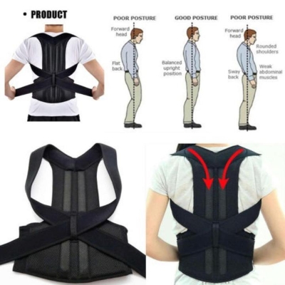 Picture of Fully Adjustable Magnetic Orthopedic Posture Corrector For Men Women Corset Upper Lower Relief Back Brace Belt Lumbar Support - NR Mart-2024 - Multicolor