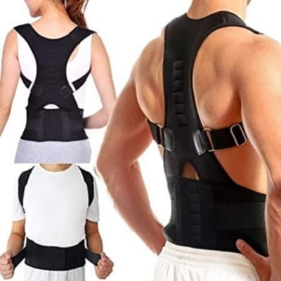 Picture of Fully Adjustable Magnetic Orthopedic Posture Corrector For Men Women Corset Upper Lower Relief Back Brace Belt Lumbar Support - NR Mart-2024 - Multicolor