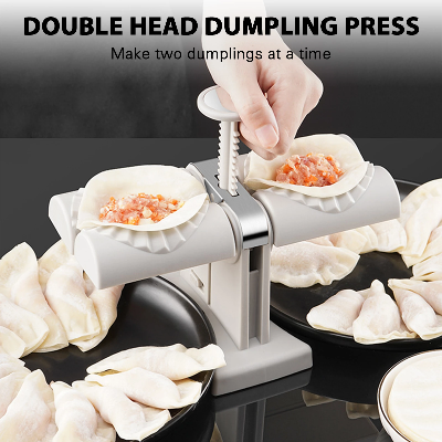 Picture of Automatic dumpling maker/Dumpling Artifact Automatic Potato Cheese Dumpling Artifact//Automatic Dumpling Mold Double Head Lazy Must-Ravioli Dumpling Maker Mold Easy to Make Dumpling Machine Household Kitchen Tool - NR Mart - 2024 - Multicolor