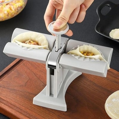 Picture of Automatic dumpling maker/Dumpling Artifact Automatic Potato Cheese Dumpling Artifact//Automatic Dumpling Mold Double Head Lazy Must-Ravioli Dumpling Maker Mold Easy to Make Dumpling Machine Household Kitchen Tool - NR Mart - 2024 - Multicolor