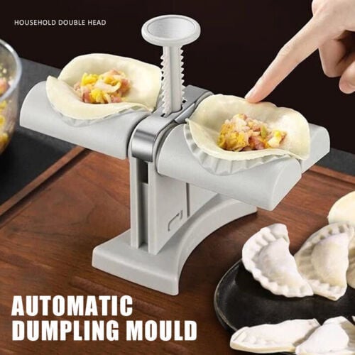 Picture of Automatic dumpling maker/Dumpling Artifact Automatic Potato Cheese Dumpling Artifact//Automatic Dumpling Mold Double Head Lazy Must-Ravioli Dumpling Maker Mold Easy to Make Dumpling Machine Household Kitchen Tool - NR Mart - 2024 - Multicolor