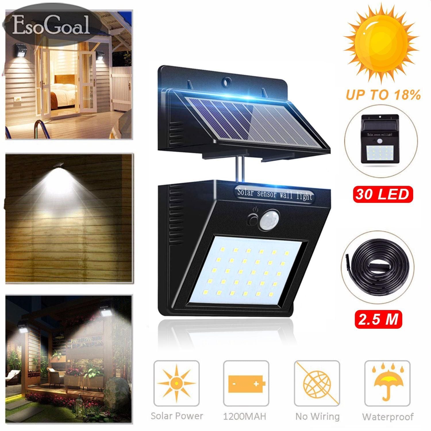 Picture of Best Solar Power 30 LED PIR Motion Sensor Wall Light Waterproof Outdoor Path Yard Garden Security Lamp - NR Mart-2024 - Multicolor